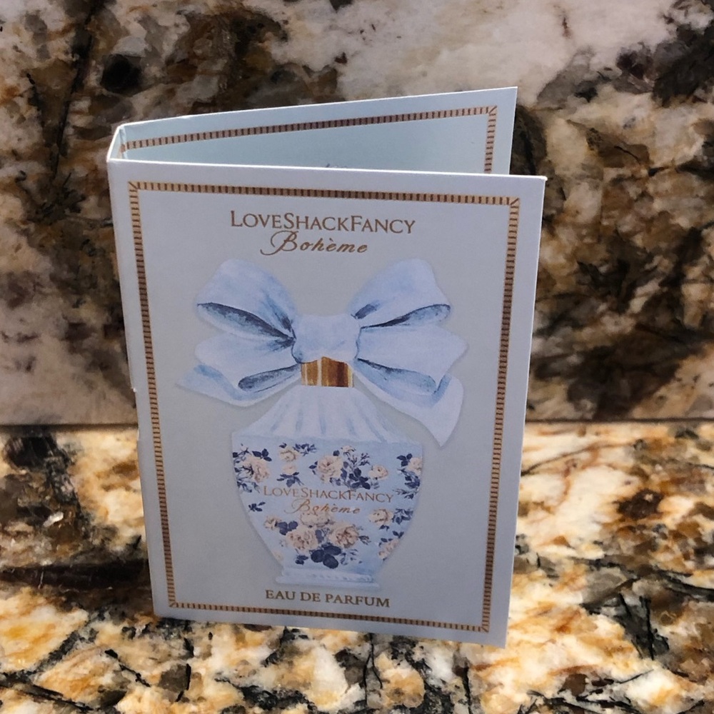 Love Shack Fancy Bohème Sample Vial Card Spray